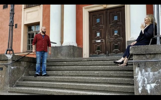 Kristian Snellman och Isa Lindgren-Backman.