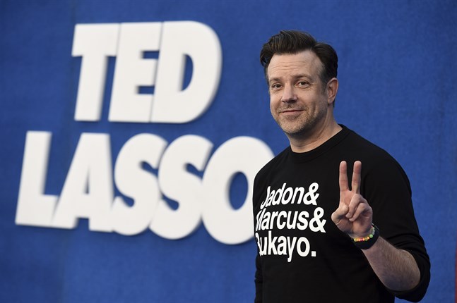 Jason Sudeikis i den flerfaldigt nominerade tv-serien "Ted Lasso". Arkivbild.