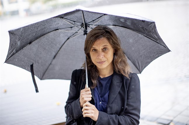 Catherine Belton fotograferad i Borås när hon besökte Sverige i samband med publiceringen av "Putins krets".