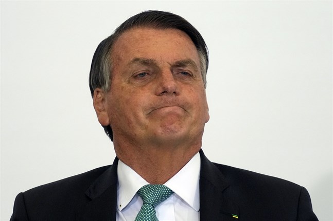 Brasiliens president Jair Bolsonaro. Bild från i onsdags.