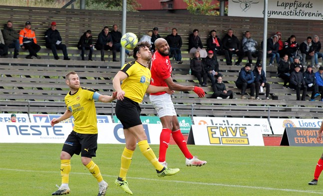 Ousman Jallow var på hugget mot IK Myran och gjorde två mål då Kristinestadslaget tog tre viktiga poäng.