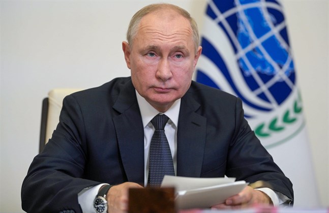 Rysslands president Vladimir Putin. Bild från häromdagen.