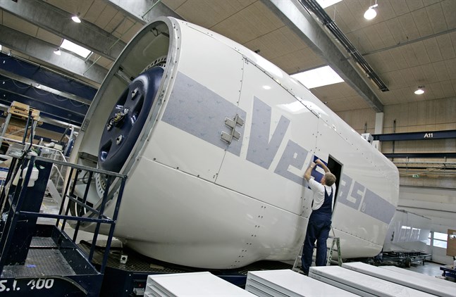 Vestas fabrik i Danmark.