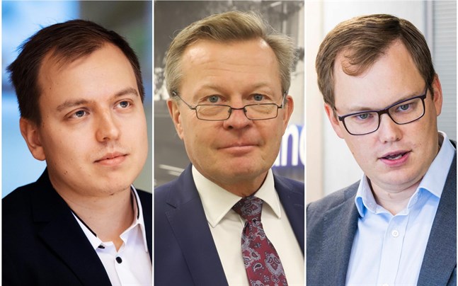 Jukka Oksaharju, Frej Björses och Lasse Corin.