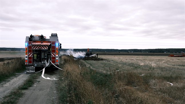 Gränsbranden bröt ut vid 13-tiden på onsdagen.