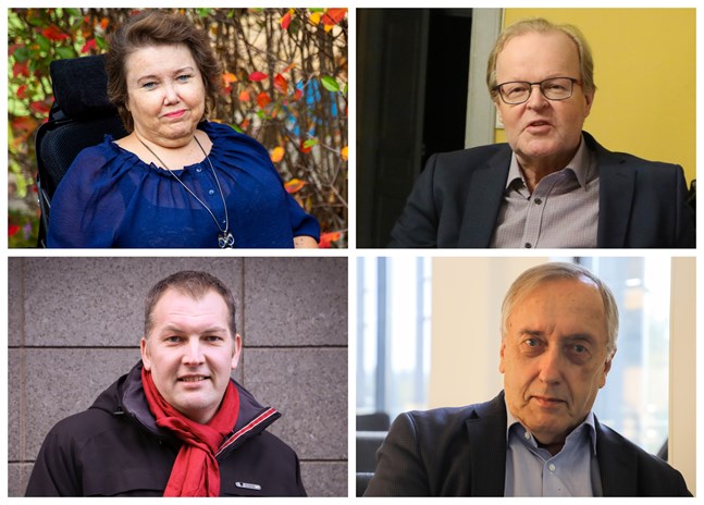 Carola Lithén, Gösta Willman, Viktor Kock och Hans Frantz.
