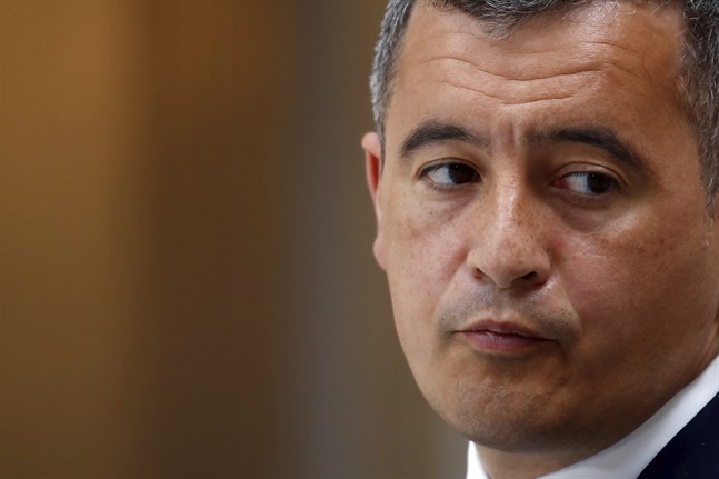 Frankrikes inrikesminister Gérald Darmanin. ARkivbild.