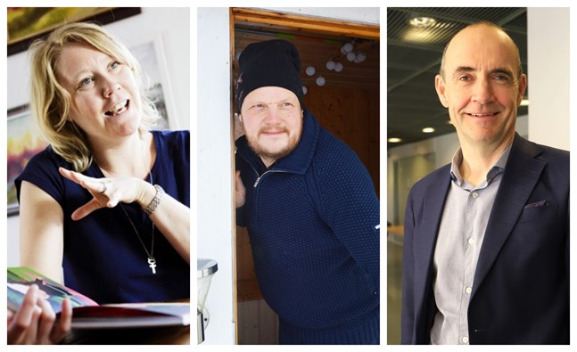 Johanna Stenback, Michael Björklund och Fritjof Sahlström finns på plats i kväll.