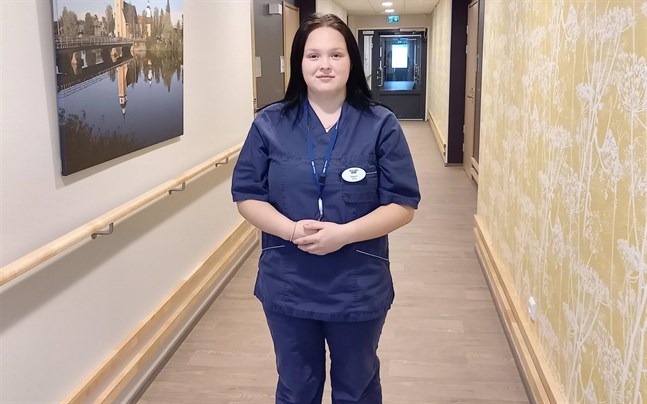 16-åriga Cajsa Hedvall säger att det var en lättnad när hon kunde inleda studier via läroavtal.