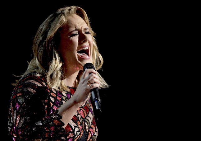Adele slår rekord med sin nya singel. Arkivbild.