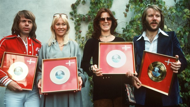 Abba anno 1977. Nu kommer gruppen ut med en låt från året därpå, 43 år gammal. Arkivbild.
