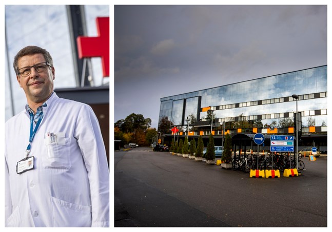 Infektionsöverläkare Juha Salonen på Vasa centralsjukhus.