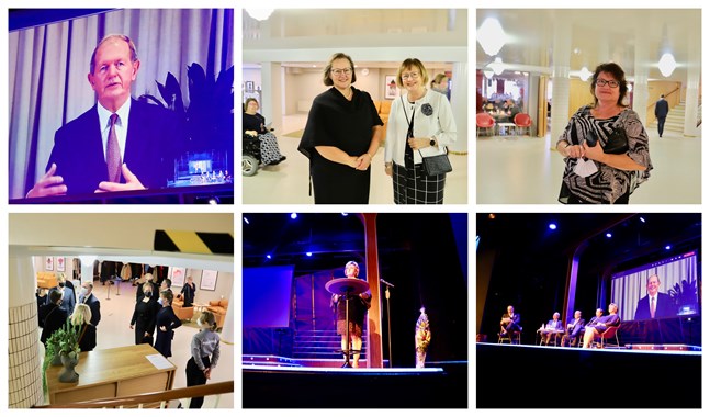Högskolestiftelsen i Österbotten firade trettio år med fest och föreläsningar på Wasa Teater. Tidigare under dagen föreläste också Xiao Lan Curdt-Christiansen om familjers språkpolitik.
