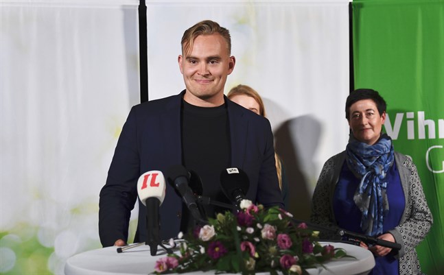 Atte Harjanne valdes under De Grönas partikongress i september till en av partiets tre vice ordförande.