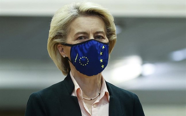 EU-kommissionens ordförande Ursula von der Leyen vill ha rejäla åtaganden från Polen innan några coronastödspengar kan bli aktuella.