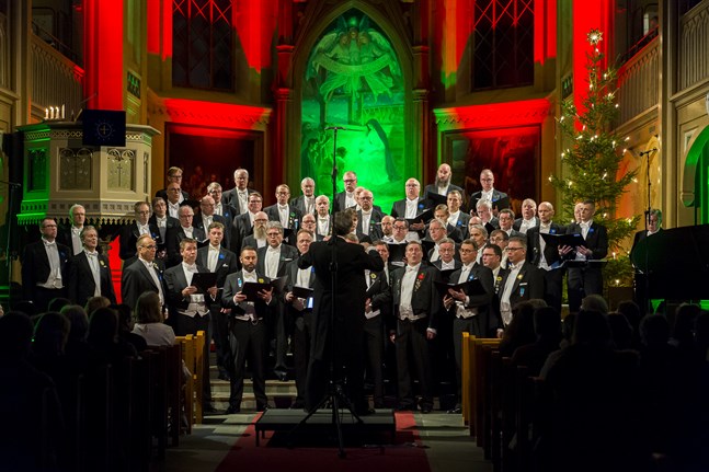 Wasa Sångargille har redan hunnit meddela att de kräver covidintyg av besökarna på julkonserterna i Trefaldighetskyrkan. Bilden är från en konsert 2019.