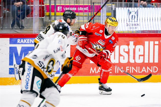 Sports Turo Asplund gjorde matchens enda mål mot Kärpät på fredagskvällen. Det var Vasalagets första seger över Uleåborgslaget den här säsongen.