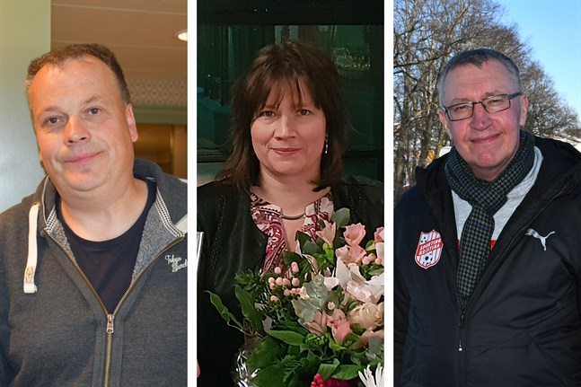 Petri Pihlajaniemi, Mari Hiltula och Mikael Perjus ställer upp i områdesvalet för Samlingspartiet.