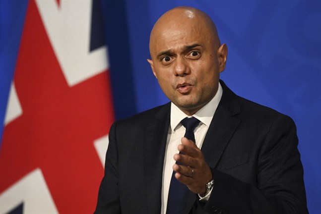 Storbritanniens hälsominister Sajid Javid. Arkivbild.