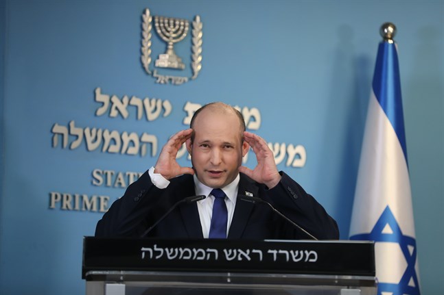 Israels premiärminister Naftali Bennett. Arkivbild.