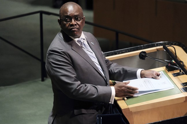Botswanas president Mokgweetsi Eric Keabetswe Masisi. Arkivbild.