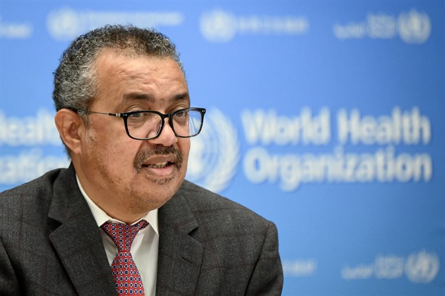 Världshälsoorganisationens chef Tedros Adhanom Ghebreyesus. Arkivbild.