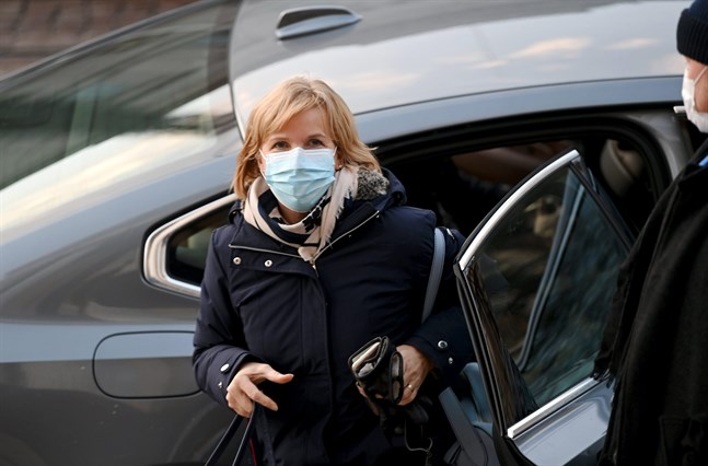 Justitieminister Anna-Maja Henriksson (SFP) såg fram emot att få en uppdatering om epidemiläget.