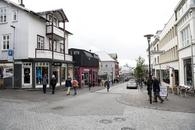 En hemmagjord bomb hittades i en soptunna i centrala Reykjavik på tisdagskvällen. Arkivbild.