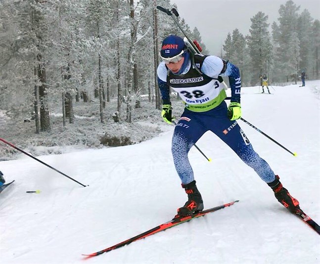 Patrik Kuuttinen fick känna på världscupåkarnas fart i Norge.