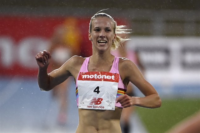 Camilla Richardsson är riktigt nöjd med maratondebuten.