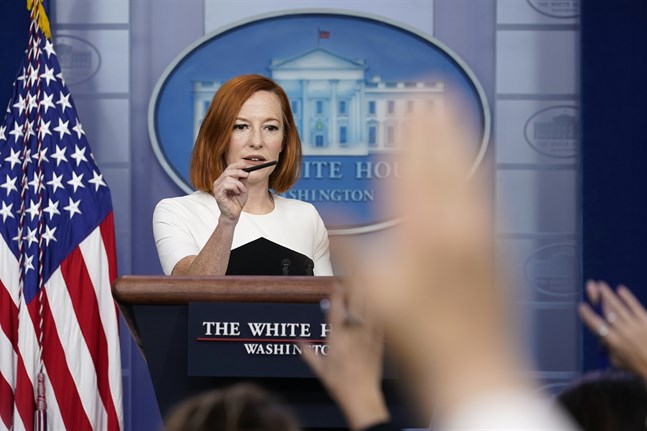 Vita husets pressekreterare Jen Psaki.