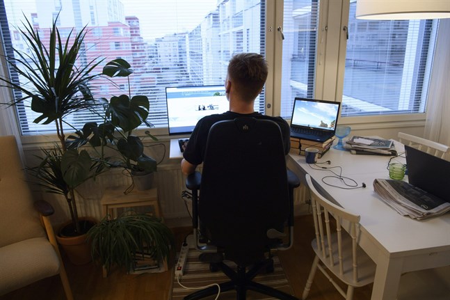 Rekommendationen om distansjobb i Österbotten trädde i kraft på tisdagen och gäller till slutet av månaden.
