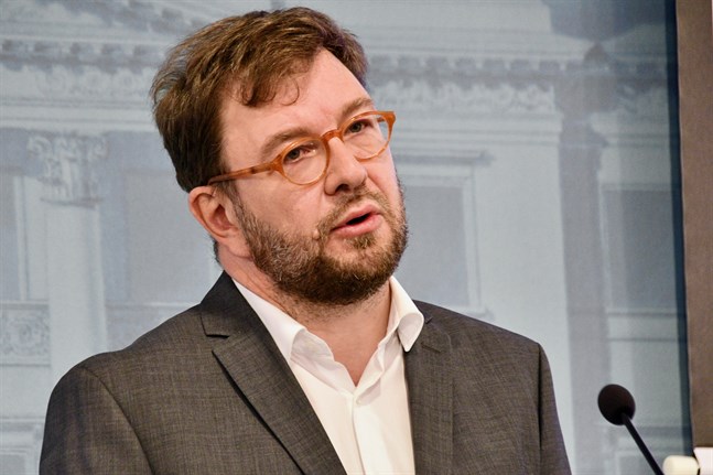 Timo Harakka är kommunikationsminister i regeringen Marin. Arkivbild.