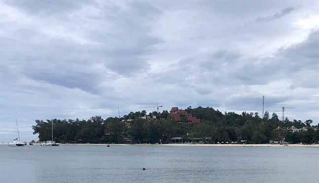 Mannen överlämnade sig på Koh Samui-ön i södra Thailand. Arkivbild.