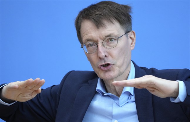 Tysklands hälsominister Karl Lauterbach. Arkivbild.