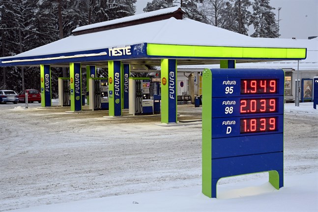 Den 5 januari var bensinpriset högst på länge.