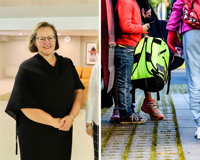Vasas bildningsdirektör Christina Knookala säger att läget inom skolvärlden nu är ansträngt då många ur personalen är i karantän.