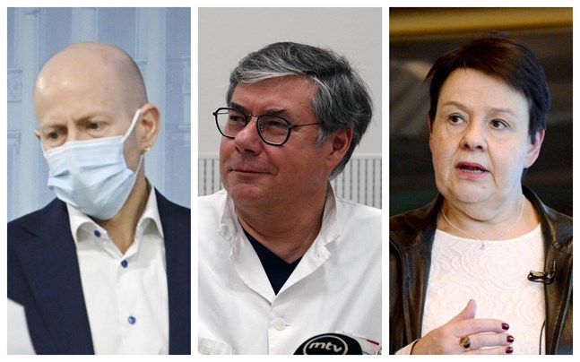 Otto Helve på Institutet för hälsa och välfärd, Asko Järvinen på Helsingfors och Nylands sjukvårdsdistrikt och Kirsi Varhila på Social- och hälsovårdsministeriet.