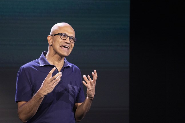 Microsofts vd Satya Nadella. Arkivbild.