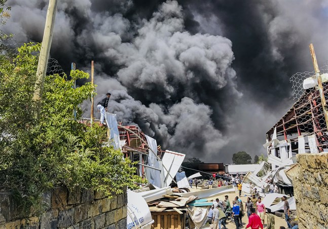 Förstörelsen är stor i den etiopiska regionen Tigrays huvudstad Mekele, bland annat efter etiopiska bombräder. Men blockaden av Tigray har krävt flera tusen dödsoffer. Arkivbild.