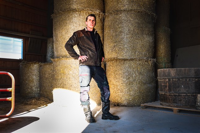 Malaxbon Tomas Långgård är själv grisbonde och även ordförande för Österbottens svenska producentförbund.