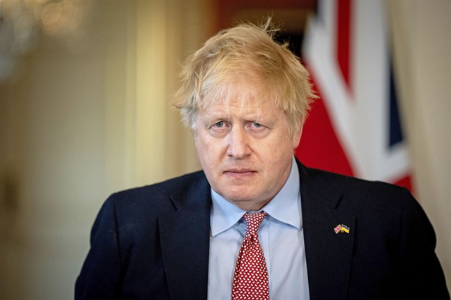 Storbritanniens premiärminister Boris Johnson tidigare i april.
