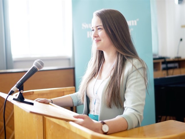 Frida Sigfrids valdes till Svensk Ungdoms ordförande 2019.
