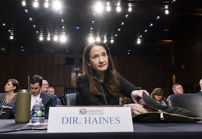 USA:s underrättelsechef Avril Haines talar till senatens underrättelseutskott under tisdagen.