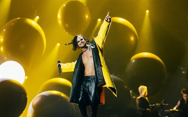 Lauri Ylönen och hans The Rasmus fixade en finländsk glädjestund i Eurovision song contest.