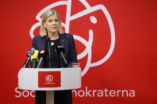 Statsminister Magdalena Andersson (S) ska i dag debattera Nato i riksdagen. Arkivbild.