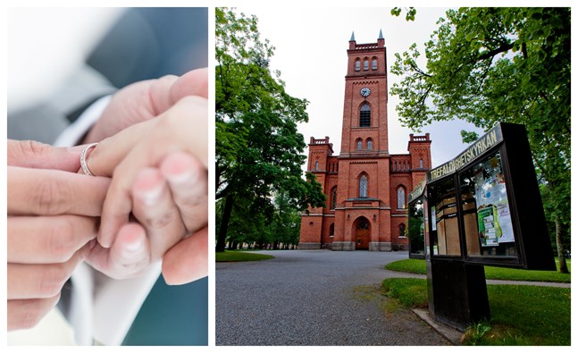 Trefaldighetskyrkan i Vasa är en av de kyrkor där vigsel kommer att ske under sommaren.