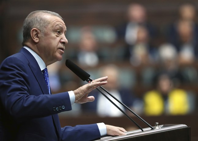 Turkiets president Recep Tayyip Erdogan.