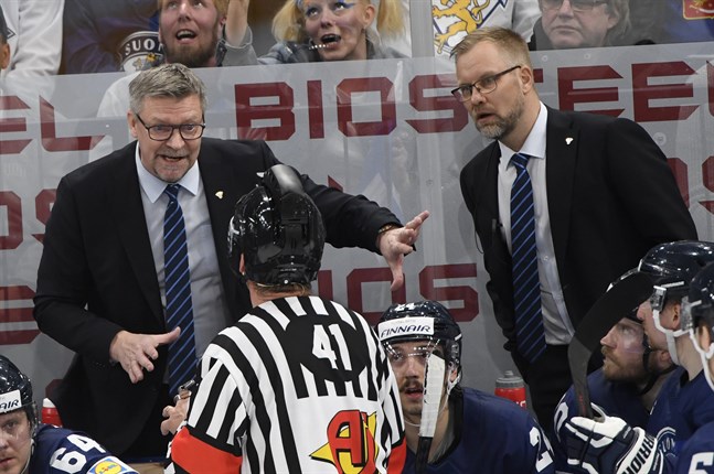 Förbundskapten Jukka Jalonen var inte nöjd med domararbetet i finalen.