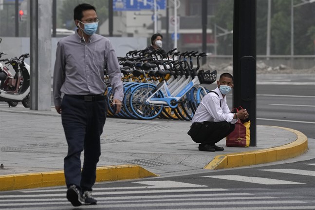 Shanghai med 26 miljoner invånare försattes den 28 mars i lockdown efter att landets hittills största covidutbrott noterats. Arkivbild.